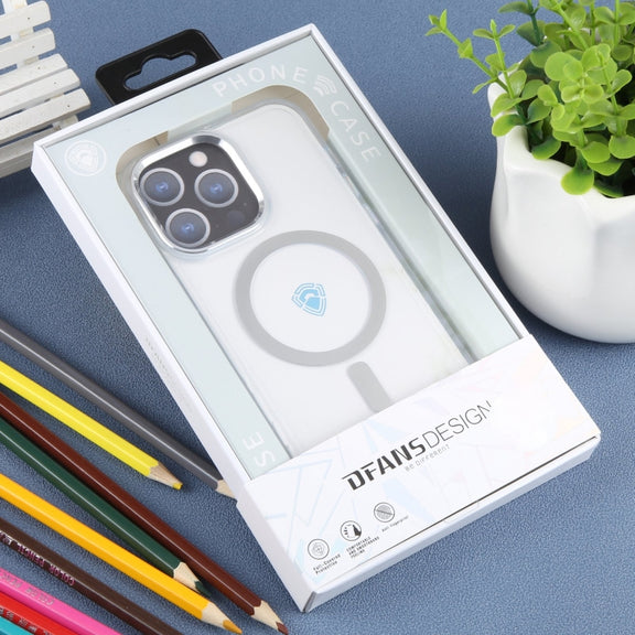 For iPhone 15 Pro Max DFANS DESIGN Magsafe Magnetic Phone Case(Transparent)