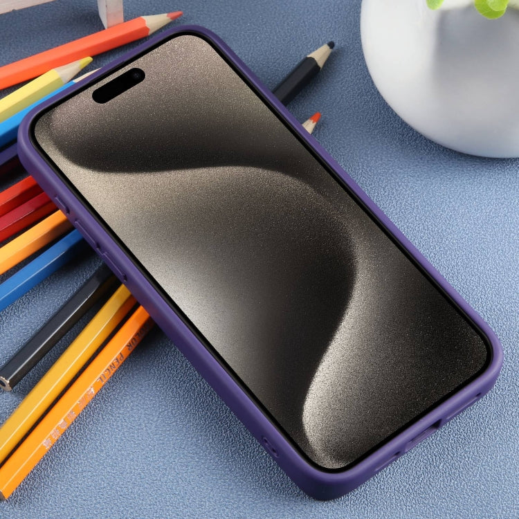 For iPhone 15 Pro Max DFANS DESIGN Frosted Magsafe Magnetic Holder Phone Case(Purple)