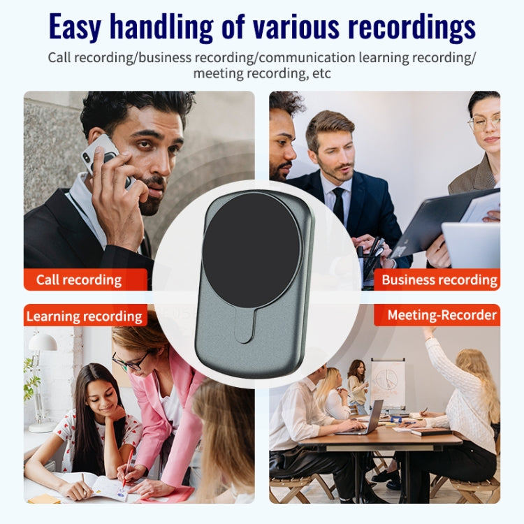 JNN A1 Strong Magnetic Mobile Call Voice Recorder, Memory:4GB(Black)