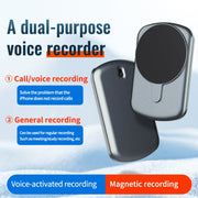 JNN A1 Strong Magnetic Mobile Call Voice Recorder, Memory:8GB(Black)