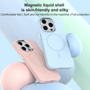 For iPhone 15 Pro Max Mutural Karen Series Liquid Silicone Magsafe Phone Case(Dark Purple)