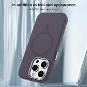 For iPhone 15 Pro Mutural Karen Series Liquid Silicone Magsafe Phone Case(Pink)