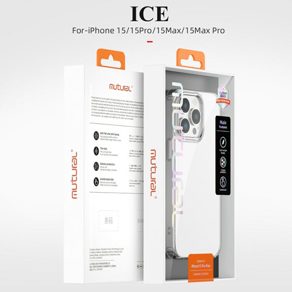 For iPhone 15 Pro Mutural Ice Series TPU Phone Case(Transparent)