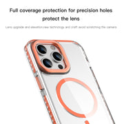 For iPhone 15 Pro Mutural Cushion Series MagSafe Magnetic Phone Case(Black)