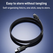 YESIDO CA159 1.2m 27W USB-C / Type-C to 8 Pin Auto Power-off Charging Cable(Black)