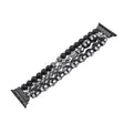 For Apple Watch SE 40mm Skull Beaded Watch Band(Black) - Watch Bands by PMC TechLife | Online Shopping South Africa | PMC TechLife