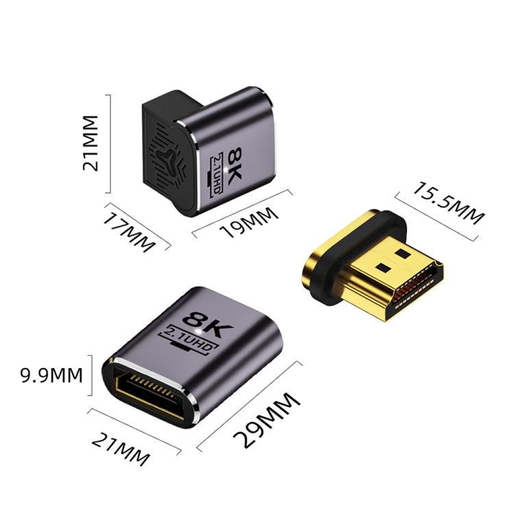 8K 60Hz HDTV to HDTV Magnetic Adapter, Straight