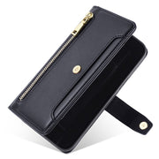 For Sony Xperia 10 VI Lite Sheep Texture Cross-body Zipper Wallet Leather Phone Case(Black)