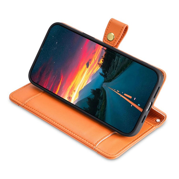 For Sony Xperia 10 VI Lite Sheep Texture Cross-body Zipper Wallet Leather Phone Case(Orange)