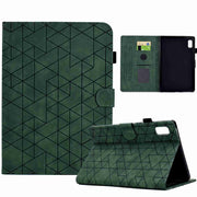 For Lenovo Tab M9 Rhombus TPU Smart Leather Tablet Case(Green)