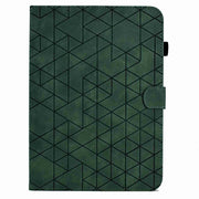 For Lenovo Tab M9 Rhombus TPU Smart Leather Tablet Case(Green)