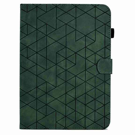 For Lenovo Tab M9 Rhombus TPU Smart Leather Tablet Case(Green)