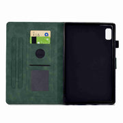 For Lenovo Tab M9 Rhombus TPU Smart Leather Tablet Case(Green)