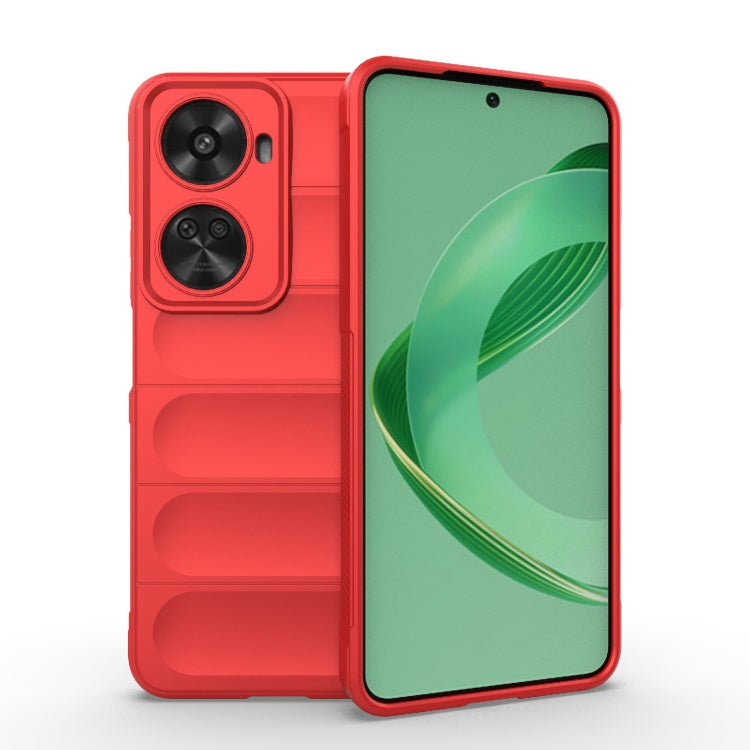 For Huawei nova 11 SE Magic Shield TPU + Flannel Phone Case(Red)