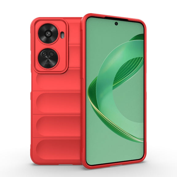For Huawei nova 11 SE Magic Shield TPU + Flannel Phone Case(Red)