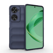 For Huawei nova 11 SE Magic Shield TPU + Flannel Phone Case(Dark Blue)