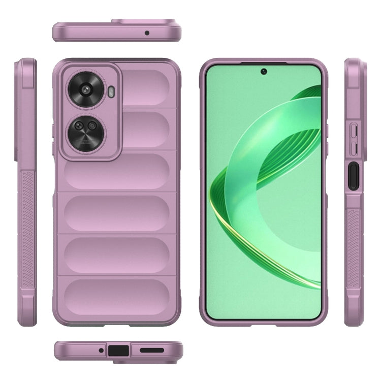 For Huawei nova 11 SE Magic Shield TPU + Flannel Phone Case(Purple)