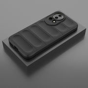 For Huawei nova 12 5G Magic Shield TPU + Flannel Phone Case(Black)