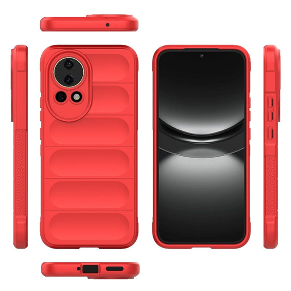 For Huawei nova 12 5G Magic Shield TPU + Flannel Phone Case(Red)