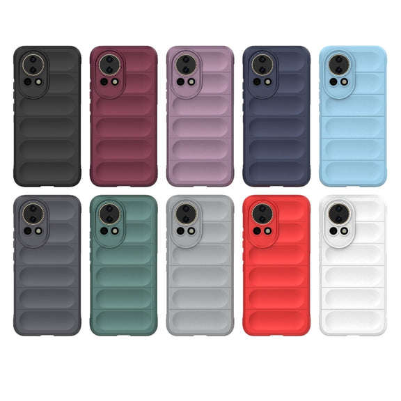 For Huawei nova 12 5G Magic Shield TPU + Flannel Phone Case(Red)