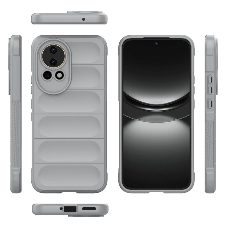 For Huawei nova 12 5G Magic Shield TPU + Flannel Phone Case(Grey)