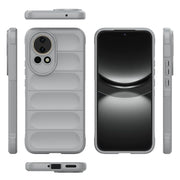 For Huawei nova 12 5G Magic Shield TPU + Flannel Phone Case(Grey)