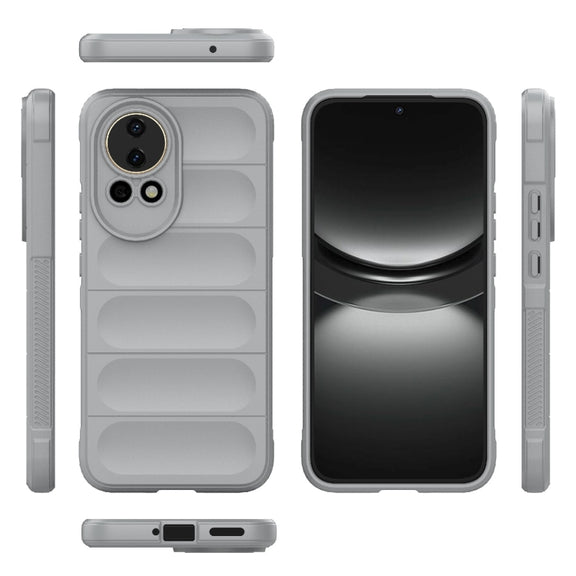 For Huawei nova 12 5G Magic Shield TPU + Flannel Phone Case(Grey)