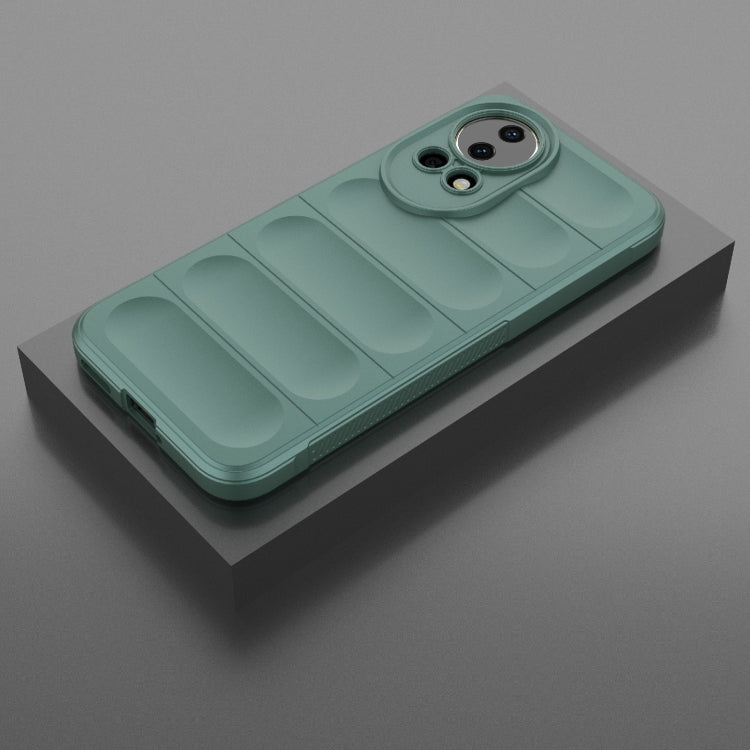 For Huawei nova 12 5G Magic Shield TPU + Flannel Phone Case(Dark Green)