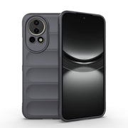 For Huawei nova 12 5G Magic Shield TPU + Flannel Phone Case(Dark Grey)