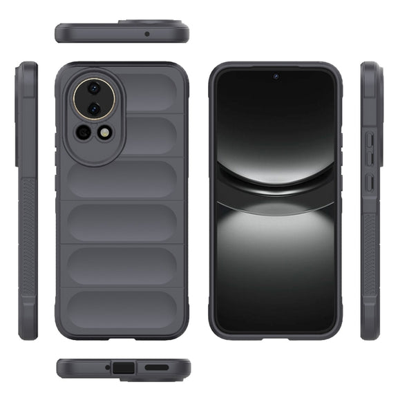 For Huawei nova 12 5G Magic Shield TPU + Flannel Phone Case(Dark Grey)