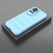 For Huawei nova 12 5G Magic Shield TPU + Flannel Phone Case(Light Blue)