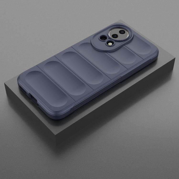 For Huawei nova 12 5G Magic Shield TPU + Flannel Phone Case(Dark Blue)