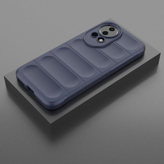 For Huawei nova 12 5G Magic Shield TPU + Flannel Phone Case(Dark Blue)