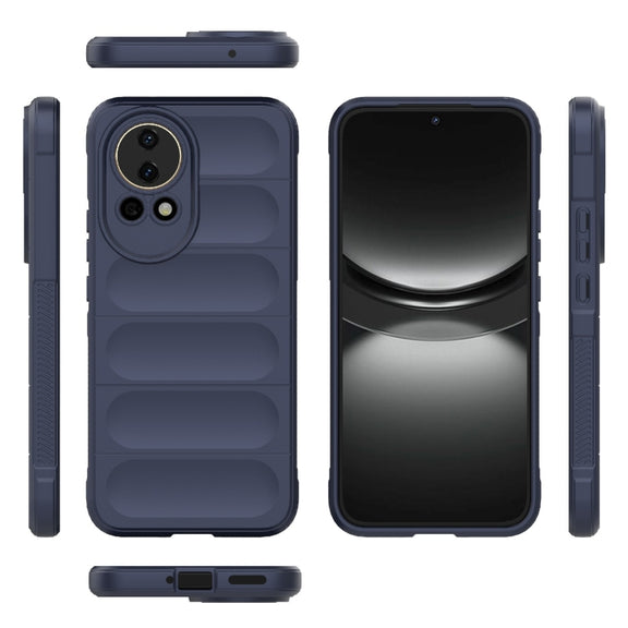 For Huawei nova 12 5G Magic Shield TPU + Flannel Phone Case(Dark Blue)