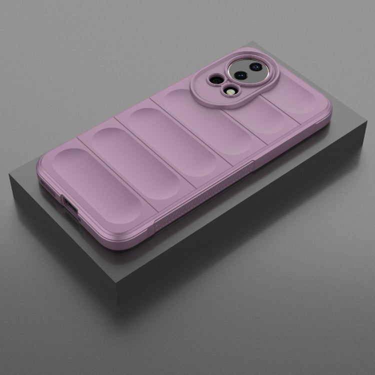 For Huawei nova 12 5G Magic Shield TPU + Flannel Phone Case(Purple)