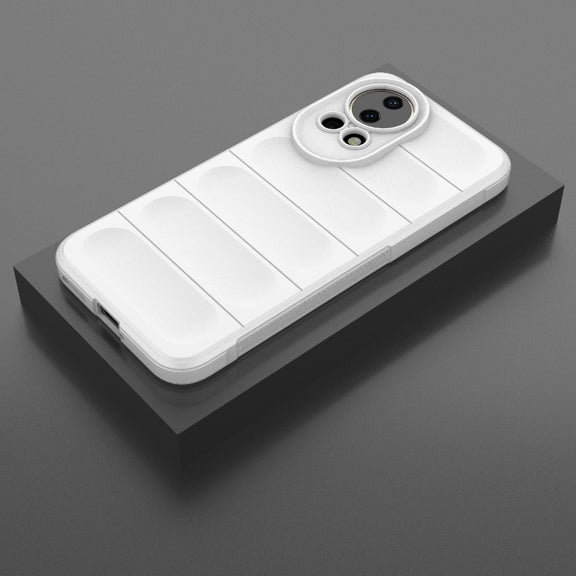 For Huawei nova 12 5G Magic Shield TPU + Flannel Phone Case(White)