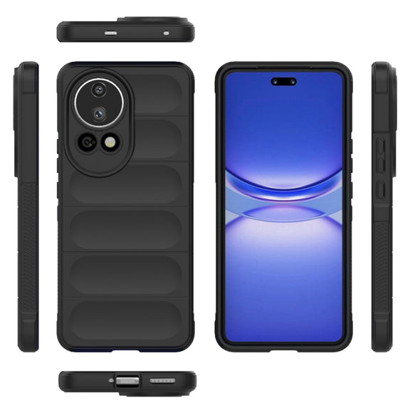 For Huawei nova 12 Ultra / 12 Pro Magic Shield TPU + Flannel Phone Case(Black)
