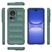 For Huawei nova 12 Ultra / 12 Pro Magic Shield TPU + Flannel Phone Case(Dark Green)