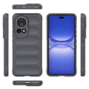 For Huawei nova 12 Ultra / 12 Pro Magic Shield TPU + Flannel Phone Case(Dark Grey)