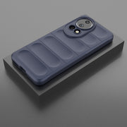 For Huawei nova 12 Ultra / 12 Pro Magic Shield TPU + Flannel Phone Case(Dark Blue)