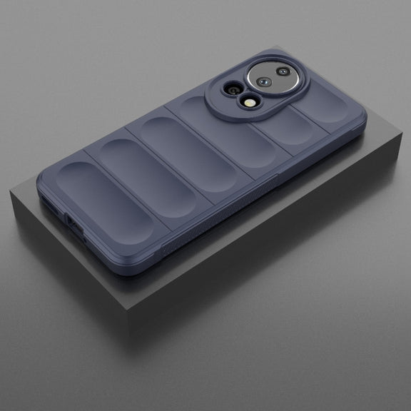 For Huawei nova 12 Ultra / 12 Pro Magic Shield TPU + Flannel Phone Case(Dark Blue)