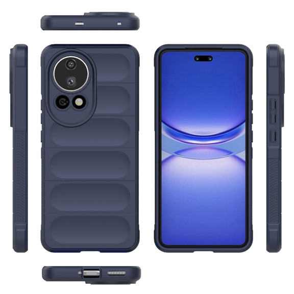 For Huawei nova 12 Ultra / 12 Pro Magic Shield TPU + Flannel Phone Case(Dark Blue)