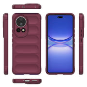 For Huawei nova 12 Ultra / 12 Pro Magic Shield TPU + Flannel Phone Case(Wine Red)