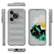 For Huawei Pura 70 Magic Shield TPU + Flannel Phone Case(Grey)