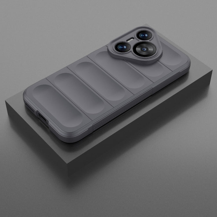 For Huawei Pura 70 Magic Shield TPU + Flannel Phone Case(Dark Grey)