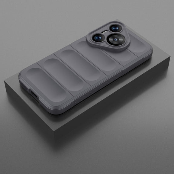 For Huawei Pura 70 Magic Shield TPU + Flannel Phone Case(Dark Grey)
