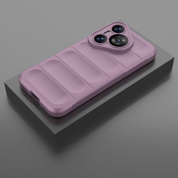 For Huawei Pura 70 Magic Shield TPU + Flannel Phone Case(Purple)