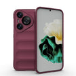 For Huawei Pura 70 Magic Shield TPU + Flannel Phone Case(Wine Red) - Huawei Cases by PMC TechLife | Online Shopping South Africa | PMC TechLife | Buy Now Pay Later Mobicred