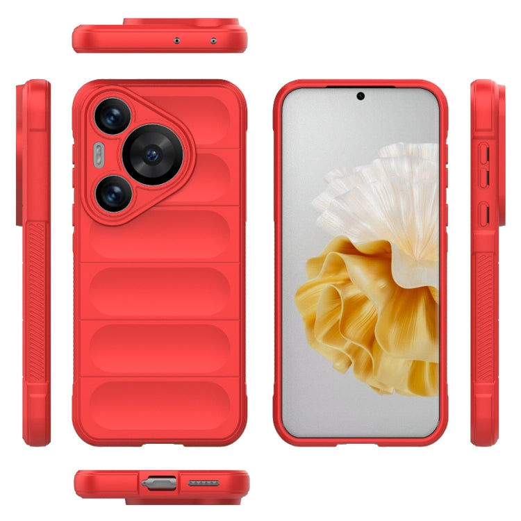 For Huawei Pura 70 Pro / 70 Pro+ Magic Shield TPU + Flannel Phone Case(Red)