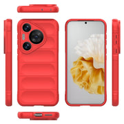 For Huawei Pura 70 Pro / 70 Pro+ Magic Shield TPU + Flannel Phone Case(Red)